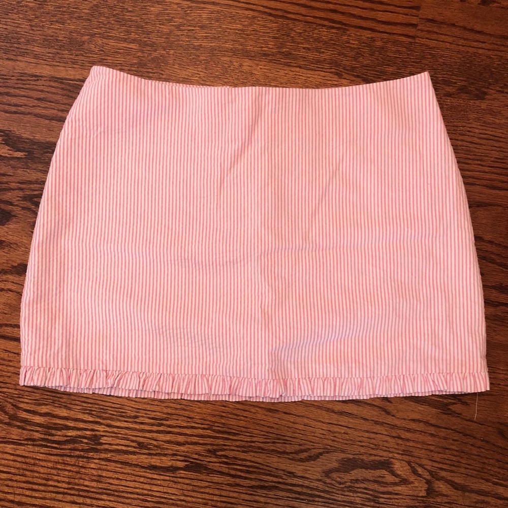 Lilly Pulitzer seersucker skirt